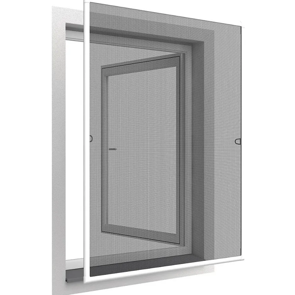 Moustiquaire cadre aluminium sans perçage 120x140 cm Basic plus-Easy Life Discount