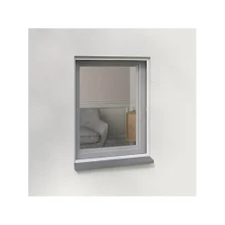 Moustiquaire Cadre Amovible Alu 100 cm x 100 cm Blanc-Volet-Moustiquaire Outlet