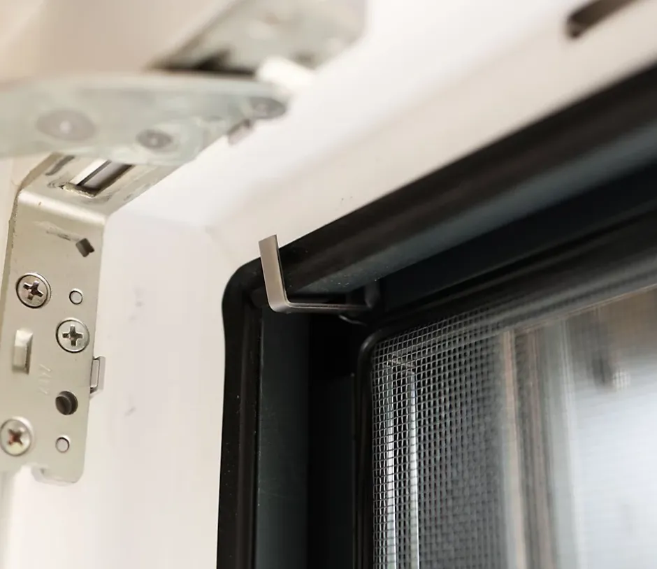 Moustiquaire cadre recoupable 130 x 150cm gris anthracite - Toile fibre de verre-Avosdim New