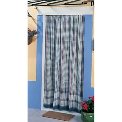 Moustiquaire de porte en coton couleurs 140 x 225 cm-Morel