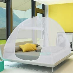 Moustiquaire dôme pop-up 195x150 cm mobile pour lit-IDMarket Best