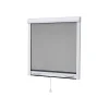 MOUSTIQUAIRE EN ALU ENROULABLE H.145 X L.130 cm POUR FENETRE, coloris BLANC-Volet-Moustiquaire Hot