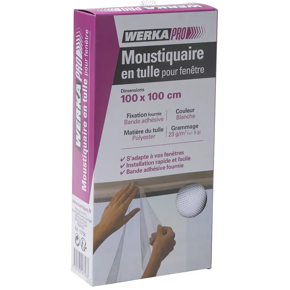Werka Pro Moustiquaire en tulle blanc