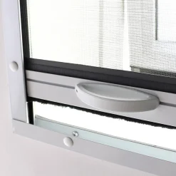 Moustiquaire enroulable alu blanc pour fenêtre de toit L 140 cm x H 150 cm-Volet-Moustiquaire Clearance
