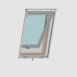 Moustiquaire enroulable alu blanc pour fenêtre de toit L 140 cm x H 150 cm-Volet-Moustiquaire Clearance