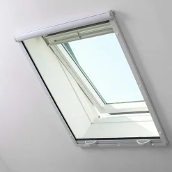 Volet-Moustiquaire Moustiquaire enroulable alu pour fenêtre de toit L 100 cm x H 120 cm blanc