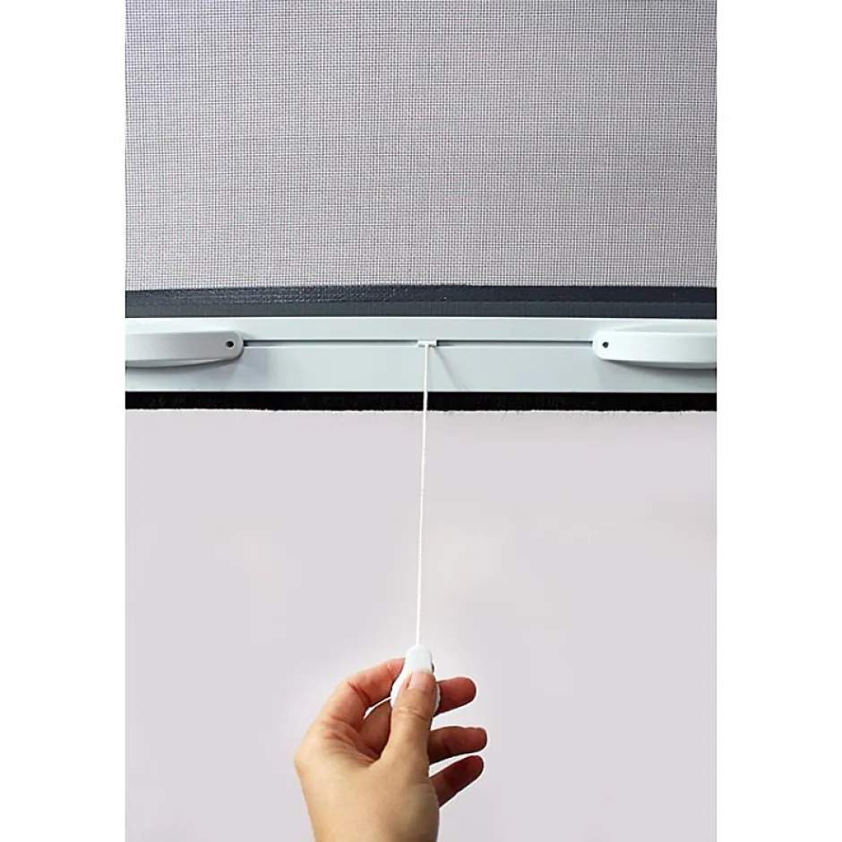 Volet-Moustiquaire MOUSTIQUAIRE ENROULABLE EN ALU H.145 X L.100 CM POUR FENETRE - TOP PRIX - poignées Design