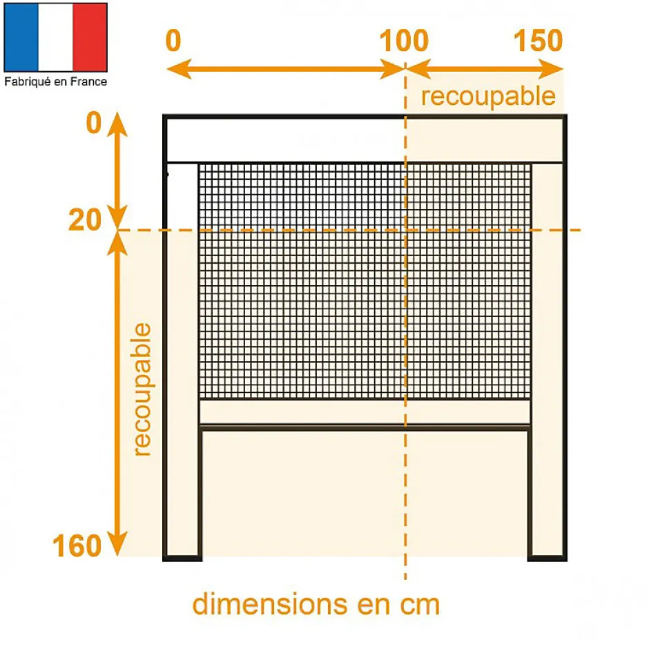 Moustikit Moustiquaire enroulable verticale fenêtre en alu marron - Confort
