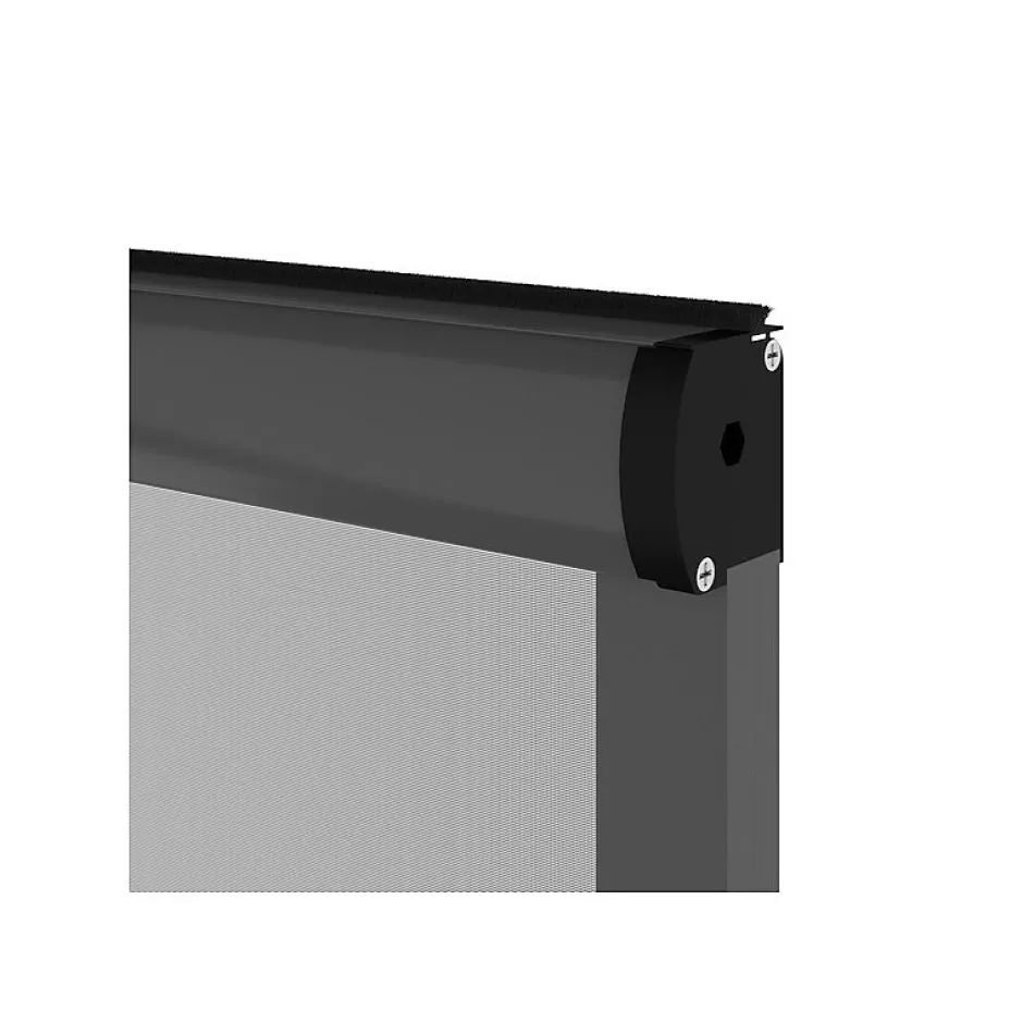 Volet-Moustiquaire Moustiquaire enroulable verticale grise H145 cm x L130 cm