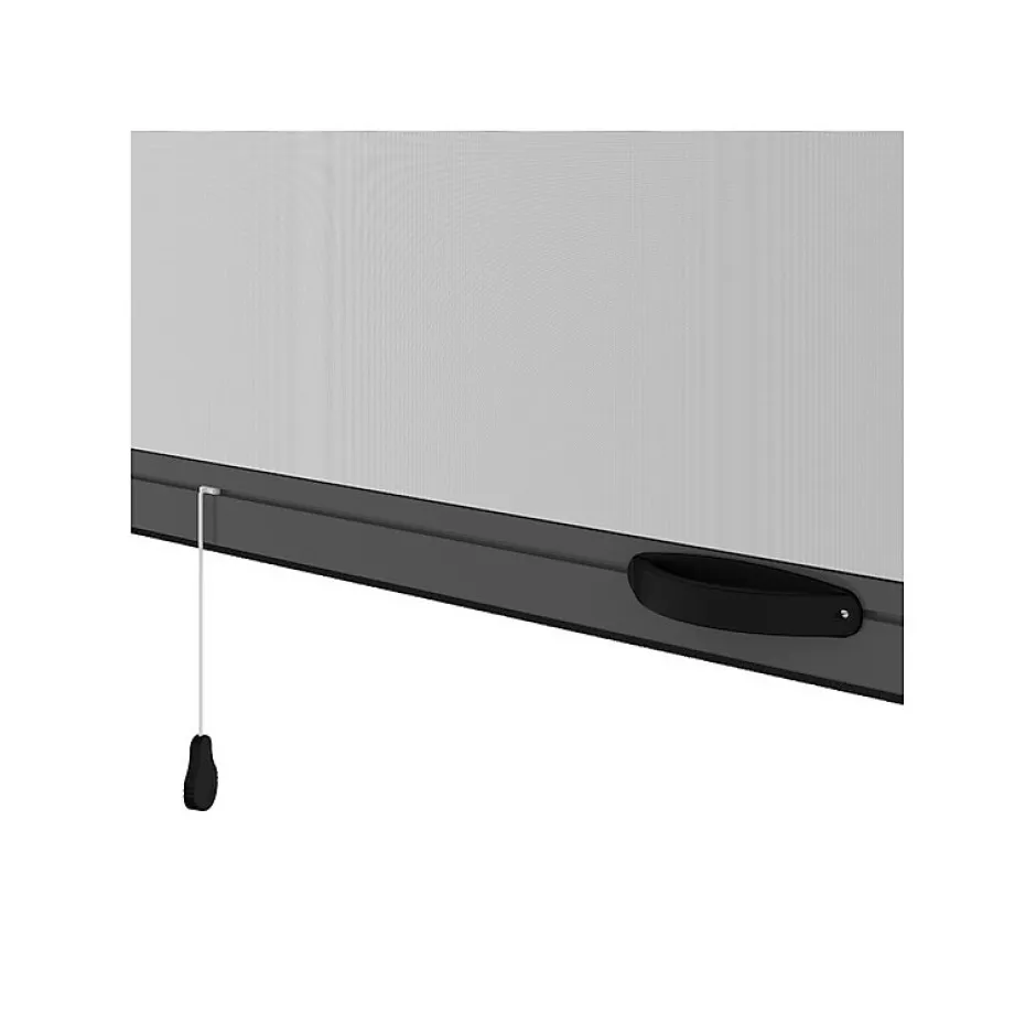 Volet-Moustiquaire Moustiquaire enroulable verticale grise H145 cm x L130 cm