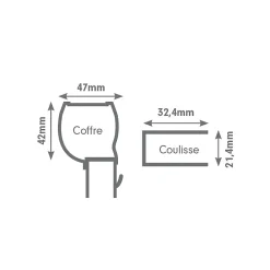 Moustiquaire enroulable verticale fenêtre en alu marron - Confort-Moustikit New