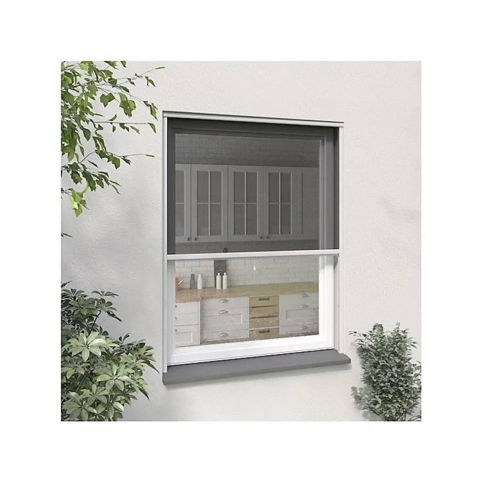 Moustikit Moustiquaire enroulable verticale Alu Blanc Confort