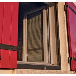 Moustiquaire enrouleur de fenêtre aluminium gris anthracite-Werka Pro Sale