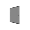 Moustiquaire fixe alu 150 cm x 150 cm, coloris gris-Volet-Moustiquaire Discount