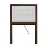 Yourself Moustiquaire plissée en kit réductible universel Mélodie pour fenêtre verticale 160x160 Marron