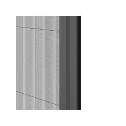 Volet-Moustiquaire Moustiquaire plissée pour porte et porte-fenêtre H230 cm x L140 cm coloris gris