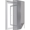 Easy Life Moustiquaire porte anthracite 18g/m² bande autoagrippante 7,5 mm