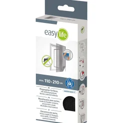 Easy Life Moustiquaire porte anthracite 18g/m² bande autoagrippante 7,5 mm