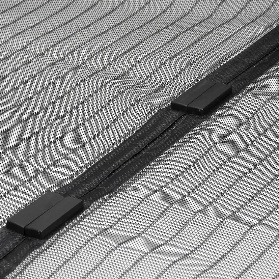 Moustiquaire porte 100x210cm noir montage adhésif sans perçage ni vissage anti insectes-ECD Germany