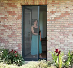 Avosdim Moustiquaire porte LUXE - L140 x H230cm - Chêne doré