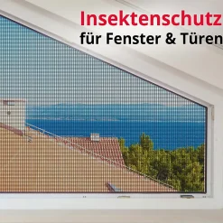 Moustiquaire Pour fenêtre et porte Ultra résistant Noir Largeur 1,2 m Longueur 15 mètres --Floordirekt New