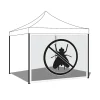 Moustiquaire pour gazebo de jardin 300xH200 cm - Blanc-Frankystar Online