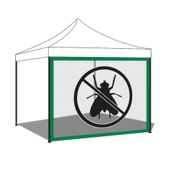 Moustiquaire pour gazebo de jardin 300xH200 cm - Vert-Frankystar Sale