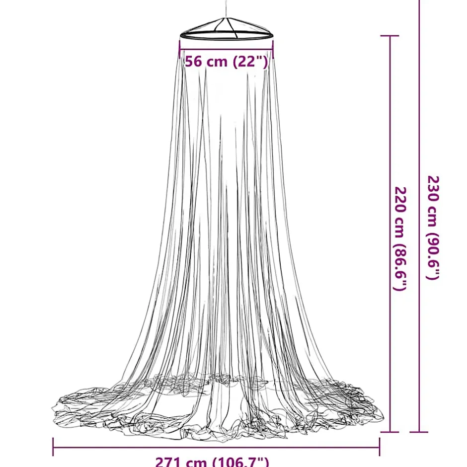 Moustiquaire pour lit 220 maille blanc 56x56x220 cm-Vidaxl Sale