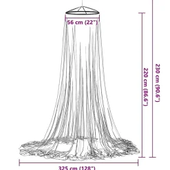 Vidaxl Moustiquaire pour lit 220 maille blanc 56x56x220 cm