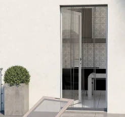 Avosdim Moustiquaire rideau de porte - L130 x H230cm - Noir