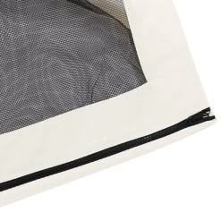 Outsunny Moustiquaires pour tonnelle barnum 3 x 4 m - lot de 4 moustiquaires zippées + crochets d'attaches - polyester nylon