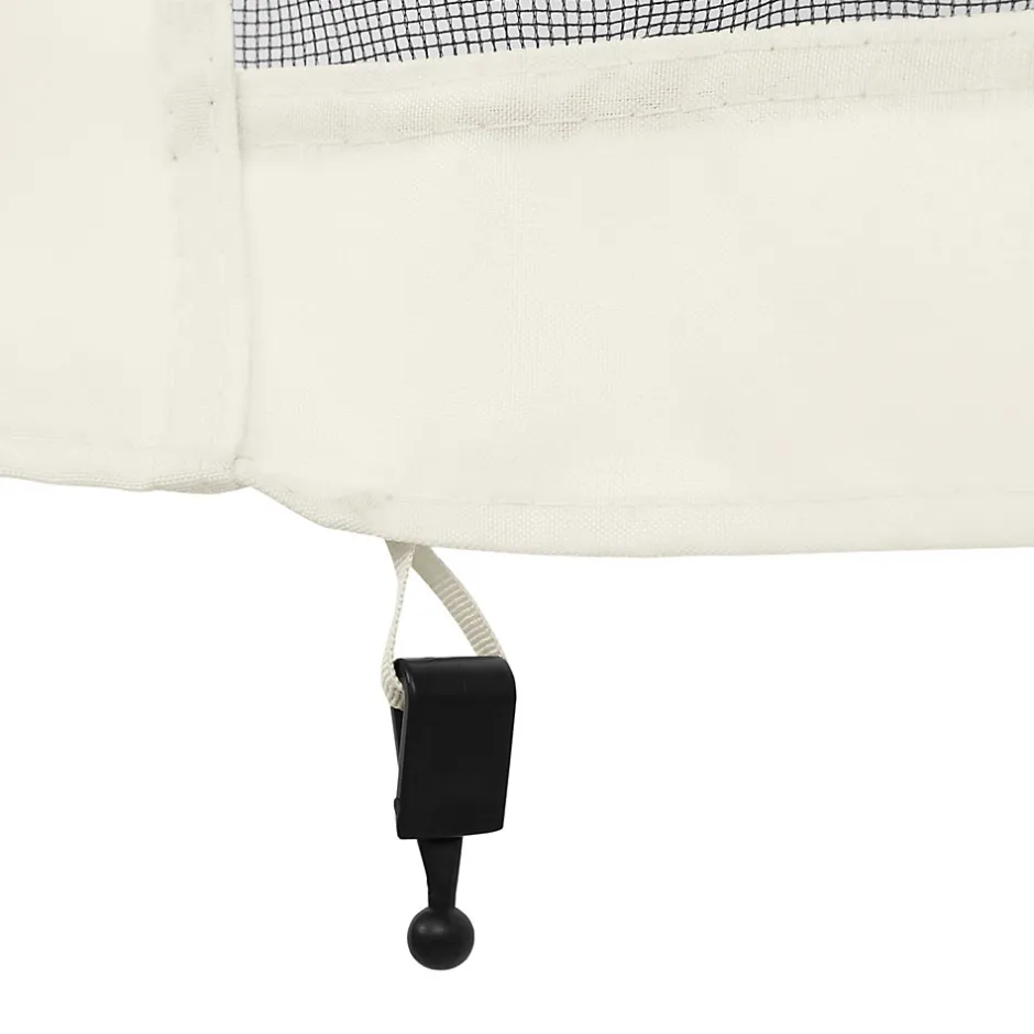 Outsunny Moustiquaires pour tonnelle barnum pavillon de jardin 3x3m nylon noir