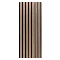 Frankystar Mozart - Lot de 2 panneaux acoustiques à lattes en bois 235x60 cm, marron clair