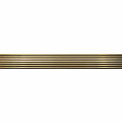 Decoon Mur TV - Lot de 7 Panneaux tasseaux bois 250 x 30 x 1,9 cm - gold/feutrine noir - 5,25m²