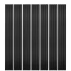 Decoon Mur TV - Lot de 7 Panneaux tasseaux bois 250 x 30 x 1,9 cm - Lamelles placage noir fond noir - 5,25m²