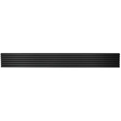 Decoon Mur TV - Lot de 7 Panneaux tasseaux bois 250 x 30 x 1,9 cm - Lamelles placage noir fond noir - 5,25m²
