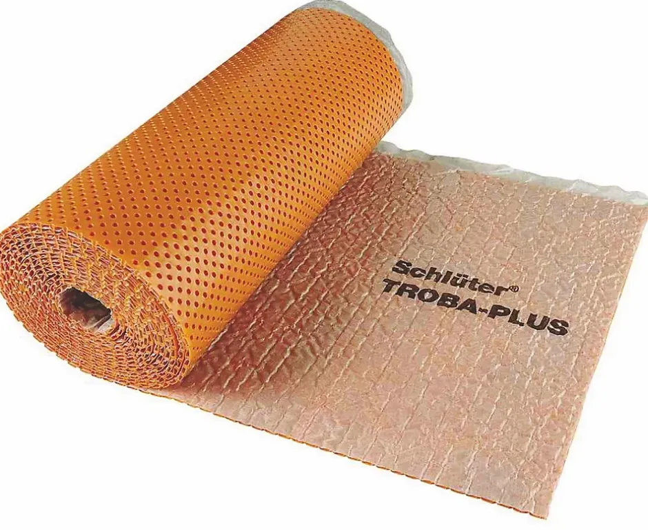 Schluter Natte de drainage anticapillaire TROBA PLUS 8 - Le rouleau pour 12.5 m² - Prix au Rouleau - Hauteur: 12,5 m- Largeur: 1 m