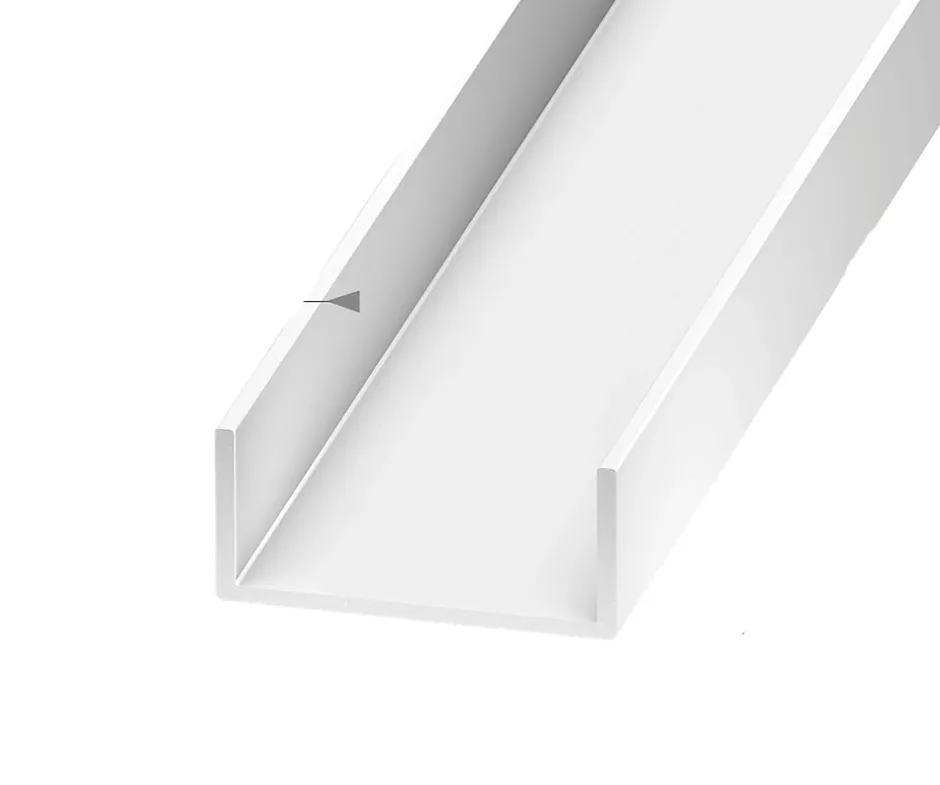 Nez de cloison - PVC blanc - 20 x 54 mm, L. 2,6 m-CQFD Sale