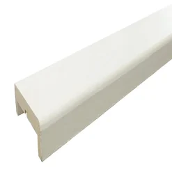 Nez de cloison en MDF prépeint blanc 11X103mm L.2,50m- Clearance