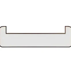 Nez de cloison en MDF prépeint blanc 11X103mm L.2,50m- Clearance