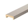Nez de cloison MDF blanc 19 x 68 mm L.2,58 m
