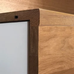 Deschaumes Nez de marche Chêne l.70mm Long. 1m Parquet Ep. 20mm Brut