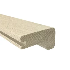 Deschaumes Nez de marche Chêne l.70mm Long. 2m Parquet Ep. 20mm Brut