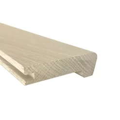 Deschaumes Nez de marche Chêne l.70mm Long. 1m Parquet Ep. 14mm Brut