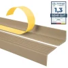 Quest Nez de marche PVC 40x25mm, , profilé d'escalier ND, auto-adhésif, antidérapant, d'escalier-protection, beige, 1m