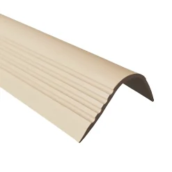 Nez de marche PVC 52x40mm, , profilé d'escalier RGPT, antidérapant, d'escalier-protection, beige, 1.5m-Quest New
