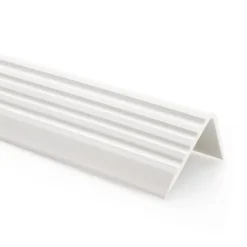 Nez de marche PVC 40x25mm, , profilé d'escalier ND, auto-adhésif, antidérapant, d'escalier-protection, blanc, 1.3m-Quest Sale