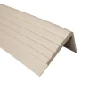 Quest Nez de marche PVC 45x50mm, , profilé d'escalier RO, antidérapant, d'escalier-protection, beige, 1.5m