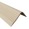 Quest Nez de marche PVC 52x40mm, , profilé d'escalier RGPD, antidérapant, d'escalier-protection, beige, 1.5m