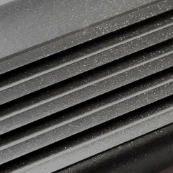 Quest Nez de marche PVC 50x42mm, , profilé d'escalier RGP, auto-adhésif, antidérapant, d'escalier-protection, noir-argent, 2m